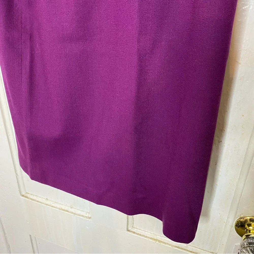 VINTAGE : Kasper : size : 8 : 100% wool plum purple matching blazer & skirt set - Picture 12 of 16